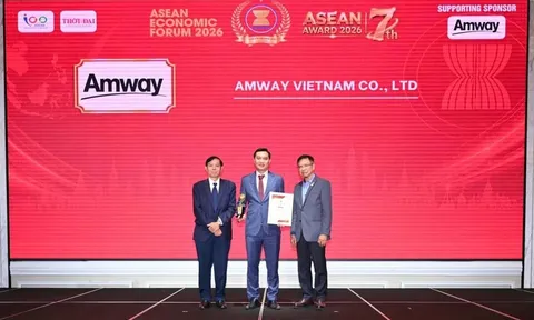 Amway Việt Nam được vinh danh Top 5 doanh nghiệp tiêu biểu ASEAN và Top 5 thương hiệu/sản phẩm nổi tiếng ASEAN 2026