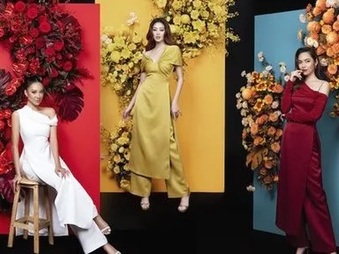 Ba nàng hậu khoe sắc rạng rỡ trong bộ ảnh mừng Xuân 2022