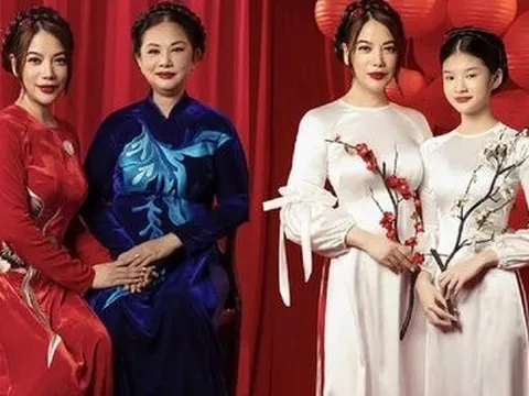 Hé lộ nhan sắc 3 đời “cực phẩm” của gia đình Trương Ngọc Ánh