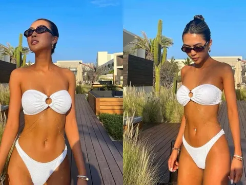 Đường cong nóng bỏng của Tường Linh ở tuổi 28