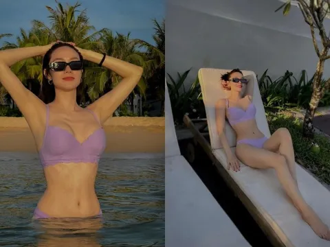 Thân hình gợi cảm của Minh Hằng ở tuổi 35