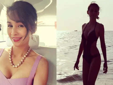 Vóc dáng gợi cảm của vợ cũ Huy Khánh ở tuổi U50