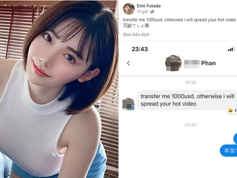 Fan Việt dọa tung clip nóng tống tiền, nữ thần phim 18+ Nhật Bản Eimi Fukada đáp trả