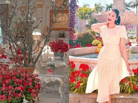 Lan Khuê khoe bên trong biệt thự lộng lẫy như cung điện, quý tử chuẩn con nhà giàu