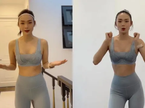 Minh Hằng nỗ lực tập luyện, giữ gìn thân hình nóng bỏng ở tuổi 35