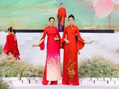 NTK Vũ Thảo Giang mang vẻ đẹp kiến trúc Việt lên áo dài