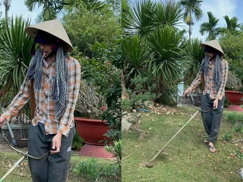 Hình ảnh mới nhất của Hoài Linh: Gầy đen, để râu dài, chăm chỉ làm vườn