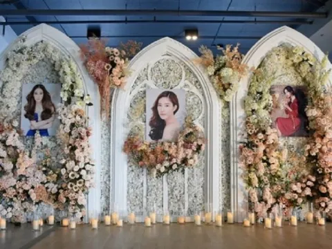 Xót xa hình ảnh trong tang lễ diễn viên "Chiếc lá cuốn bay"