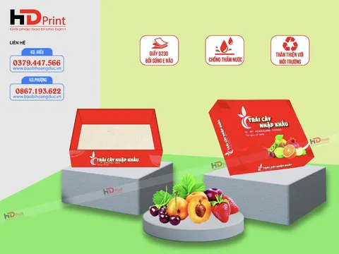 Hộp đựng hoa quả, hộp đựng trái cây - tạo thương hiệu, tăng doanh thu
