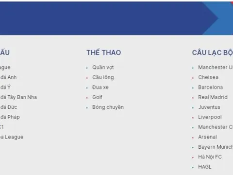 Địa chỉ cung cấp lịch bóng đá chất lượng nhất